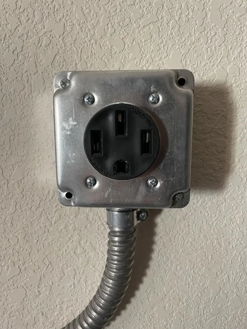 NEMA 14-50 outlet installed for Smart Home Electrical in Mead Valley